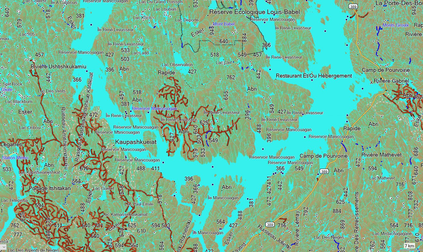 Bundle Topo Québec V6 et Écoforestier 3D pour GPS Garmin